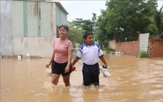 Lũ sông Buông dâng cao, nhiều khu dân cư ngập sâu