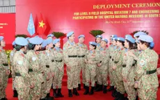 Lễ xuất quân lên đường thực hiện nhiệm vụ gìn giữ hòa bình Liên hợp quốc