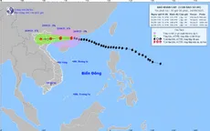 Bão số 9 giảm cấp, cách Móng Cái (Quảng Ninh) 375 km