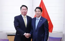 Chủ tịch nước Lương Cường tiếp Chủ tịch Tập đoàn SK Group của Hàn Quốc