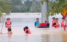 Xã Nông Cống (Thanh Hóa) lụt lớn nhất 50 năm, hàng nghìn hộ dân ngập sâu