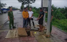 Bắt 8 đối tượng cắt phá, trộm cắp dây cáp điện ngầm trung thế