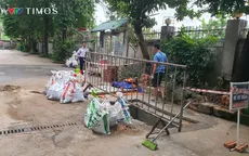 Hà Nội: Người dân “vựa nước” đắp đập, dựng chắn ứng phó bão Matmo