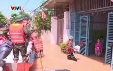 Hà Nội: 18 thôn của xã Trung Giã ngập sâu, nhiều nơi ngập tới 3m