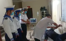 Đảo Trường Sa cấp cứu kịp thời ngư dân bị sốt cao, viêm phổi