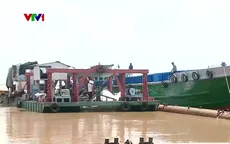 Đồng Tháp khẩn trương khắc phục sạt lở bờ sông Tiền