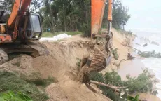 Gia cố khẩn cấp giúp Hội An tạm thời ngăn chặn sạt lở bờ biển