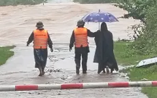 Quảng Trị: Mưa to, nhiều khu vực bị chia cắt vì ngập lụt