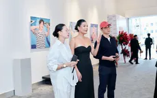 Ngô Thanh Vân tái xuất sau sinh tại triển lãm của Vũ Cẩm Nhung