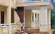 Đà Nẵng: Mưa lớn kéo dài, một trụ sở UBND xã bị nứt gãy, nguy cơ sập đổ