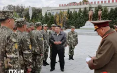 Chủ tịch Triều Tiên Kim Jong Un thị sát đơn vị đặc nhiệm tinh nhuệ