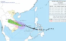 Bão số 13 giật trên cấp 17, vùng gần tâm bão sóng biển cao 9-11m