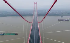 Trung Quốc chính thức thông xe cầu dây văng 2 tầng đầu tiên trên thế giới