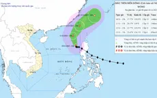 Bão số 14 duy trì cường độ gió giật cấp 16, hướng vào Đài Loan (Trung Quốc)