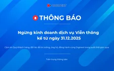 DigiNext thông báo ngừng kinh doanh dịch vụ Viễn thông
