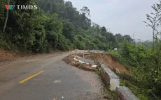 Nghệ An: Tuyến quốc lộ có hàng loạt điểm sạt lở nghiêm trọng