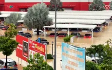 Khánh Hòa: Hàng trăm ô tô chìm trong nước lũ