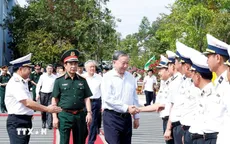 Tổng Bí thư Tô Lâm thăm, làm việc tại Vùng 5 Hải quân