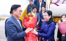 Chủ tịch Quốc hội Hàn Quốc đến Hà Nội, bắt đầu thăm chính thức Việt Nam