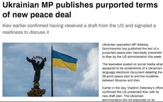 Nghị sĩ Ukraine công bố toàn bộ kế hoạch 28 điểm của Mỹ nhằm chấm dứt thù địch giữa Moscow và Kiev