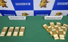 Hai người đàn ông bị tình nghi buôn lậu 1 tấn vàng từ Hàn Quốc vào Nhật Bản 