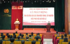 Công an Hà Nội phát động ủng hộ đồng bào bị thiệt hại do mưa lũ