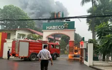 Cháy lớn ở Nhà máy Bia Hà Nội Habeco