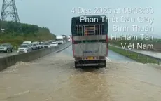 Cao tốc Dầu Giây - Phan Thiết lại bị ngập