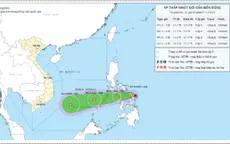 Áp thấp nhiệt đới tiến vào Biển Đông, sức gió giật cấp 8