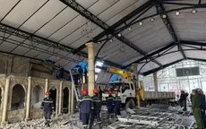 Sập mái nhà hàng ở Lâm Đồng, 1 công nhân tử vong