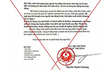 Giả mạo văn bản của Bộ Nội vụ để lừa đảo người lao động