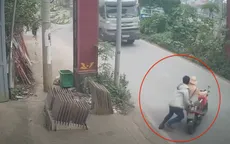 Làm rõ hành vi người đàn ông xô Cảnh sát giao thông  vào đầu xe tải