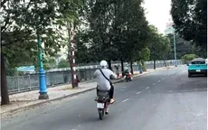 Tịch thu xe máy của nam thanh niên “bốc đầu” để quay clip TikTok