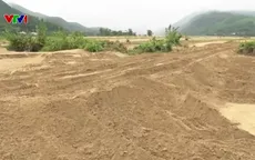 Nông dân bất an vì nạn trộm cát sau mưa lũ