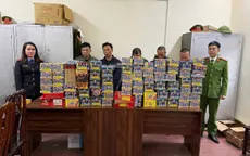 Bắt 13 đối tượng buôn bán, tàng trữ pháo nổ và trốn truy nã ở Nghệ An