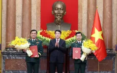Chủ tịch nước Lương Cường trao quyết định thăng quân hàm Thượng tướng