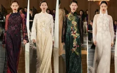 Chất liệu ren, xuyên thấu tôn vinh vẻ đẹp của áo dài truyền thống