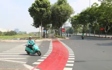 TP Hồ Chí Minh đưa vào sử dụng làn đường cho xe đạp đầu tiên