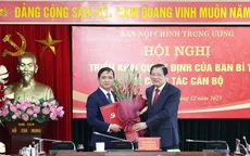 Ông Nguyễn Xuân Trường giữ chức Phó Trưởng Ban Nội chính Trung ương
