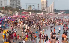 Hàng vạn du khách đổ về biển Vũng Tàu, các bãi tắm quá tải dịp Tết dương lịch