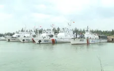 Video: Tàu Cảnh sát biển 8002 xuất quân làm nhiệm vụ dài ngày trên biển