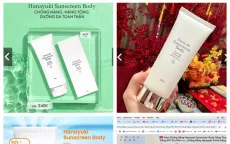 Công an Đồng Nai thu hồi kem chống nắng Hanayuki Sunscreen Body giả phục vụ điều tra