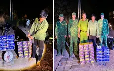 Bắt quả tang đối tượng vận chuyển gần 60kg pháo nổ trái phép