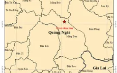 Động đất có độ lớn 3.7 tại xã Măng Đen, tỉnh Quảng Ngãi