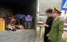 Phú Thọ: Phát hiện xe ô tô vận chuyển 1,2 tấn mỡ, da trâu bò  không bảo đảm vệ sinh