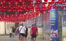 TP Hồ Chí Minh cờ hoa rực rỡ chào mừng Đại hội XIV của Đảng