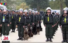 Lực lượng vũ trang ngày đêm canh trực bảo vệ tuyệt đối an toàn Đại hội XIV của Đảng