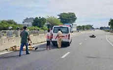 Thượng úy Cảnh sát giao thông bị thương khi làm nhiệm vụ