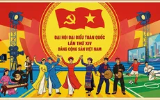 Người trẻ sáng tạo áp phích chào mừng Đại hội XIV của Đảng