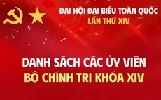 [Infographic] Danh sách 19 Ủy viên Bộ Chính trị khóa XIV